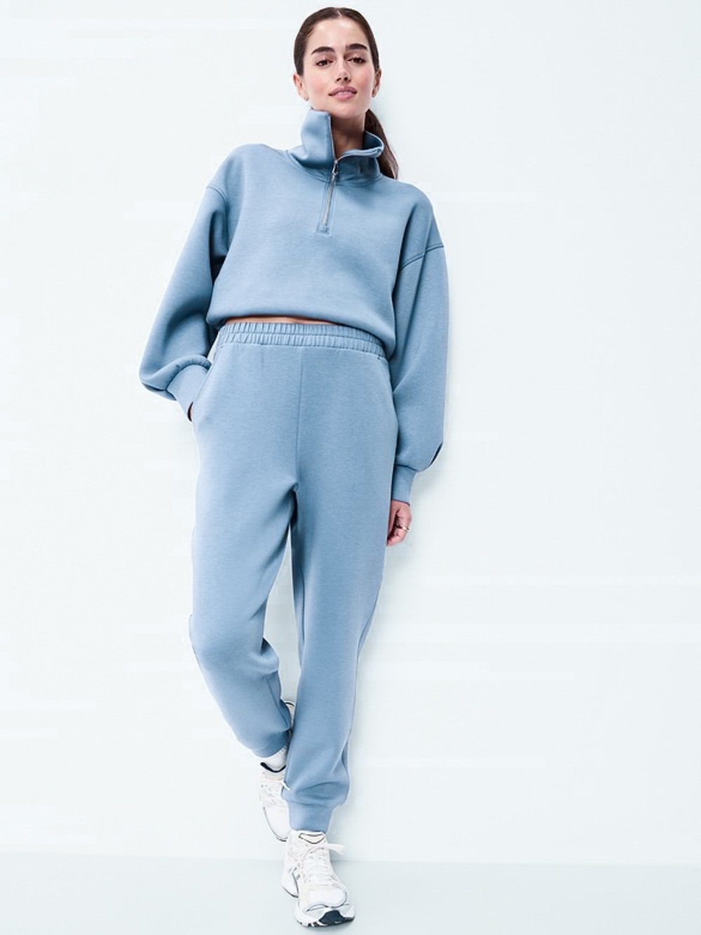 Women’s Light Blue Bounce Fleece Pullover